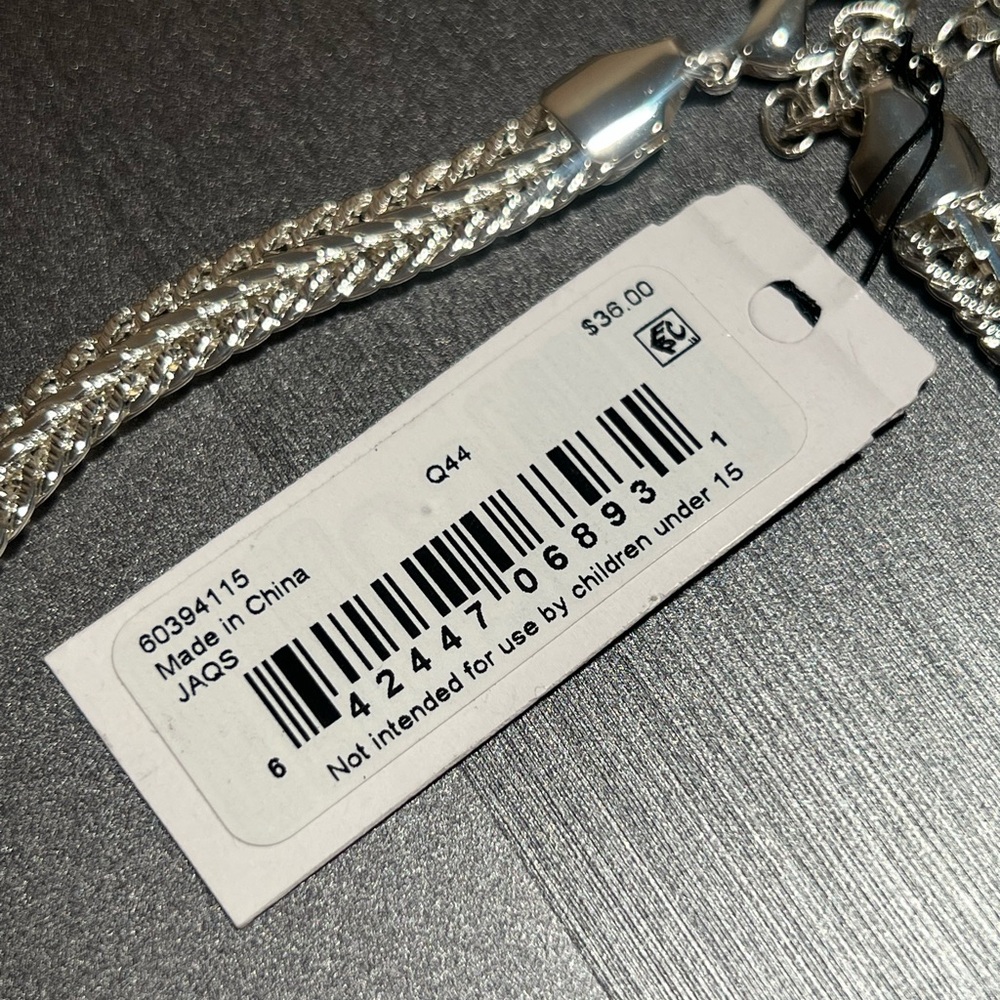 Anne Klein Silver-Flat Chain Necklace - Picture 8 of 8